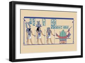 Ptah, Sekar and Osris-J. Gardner Wilkinson-Framed Art Print