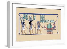 Ptah, Sekar and Osris-J. Gardner Wilkinson-Framed Art Print