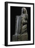 Ptahmose, Vizier at Time of Amenhotep Iii, Statue in Gray Granite, from Thebes-null-Framed Giclee Print