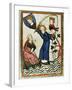 Pteffel, Poet of the 13th Century, Fishing for His Beloved. Codex Manesse (Ca.1300)-null-Framed Giclee Print