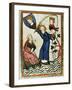 Pteffel, Poet of the 13th Century, Fishing for His Beloved. Codex Manesse (Ca.1300)-null-Framed Giclee Print