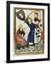 Pteffel, Poet of the 13th Century, Fishing for His Beloved. Codex Manesse (Ca.1300)-null-Framed Giclee Print