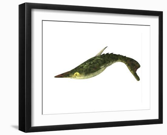 Pteraspis Is an Extinct Genus of Jawless Fish-null-Framed Art Print