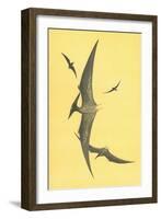 Pterodons-null-Framed Art Print