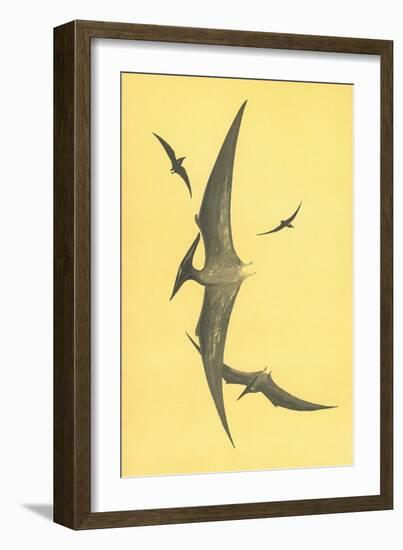 Pterodons-null-Framed Art Print