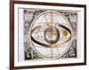 Ptolemaic (Geocentric/Earth-Centre) System of the Universe, 1708-null-Framed Giclee Print