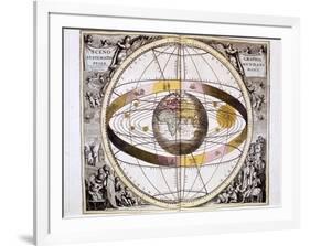 Ptolemaic (Geocentric/Earth-Centre) System of the Universe, 1708-null-Framed Giclee Print