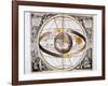 Ptolemaic (Geocentric/Earth-Centre) System of the Universe, 1708-null-Framed Giclee Print