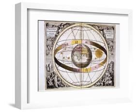 Ptolemaic (Geocentric/Earth-Centre) System of the Universe, 1708-null-Framed Giclee Print