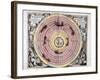 Ptolemaic (Geocentric/Earth-Centre) System of the Universe, 1708-null-Framed Giclee Print