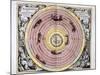 Ptolemaic (Geocentric/Earth-Centre) System of the Universe, 1708-null-Mounted Giclee Print