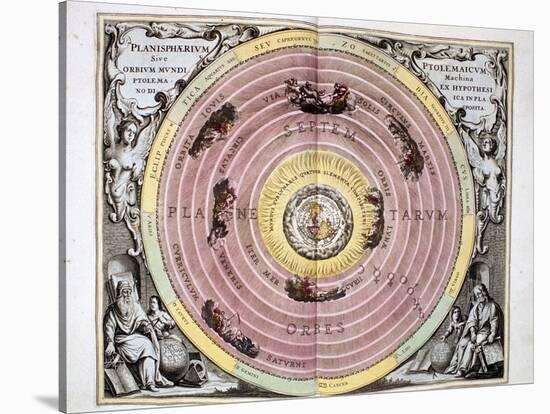 Ptolemaic (Geocentric/Earth-Centre) System of the Universe, 1708-null-Stretched Canvas