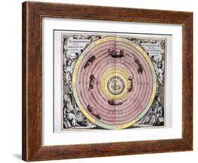 Ptolemaic (Geocentric/Earth-Centre) System of the Universe, 1708-null-Framed Giclee Print