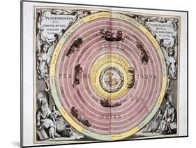 Ptolemaic (Geocentric/Earth-Centre) System of the Universe, 1708-null-Mounted Giclee Print