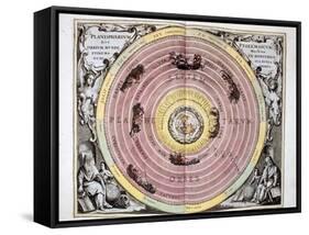 Ptolemaic (Geocentric/Earth-Centre) System of the Universe, 1708-null-Framed Stretched Canvas