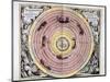 Ptolemaic (Geocentric/Earth-Centre) System of the Universe, 1708-null-Mounted Giclee Print