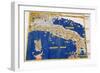 Ptolemaic Map of Italy, 1482-Nicolaus Germanus-Framed Giclee Print