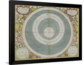 Ptolemaic System, from "The Celestial Atlas, or the Harmony of the Universe"-Andreas Cellarius-Framed Giclee Print