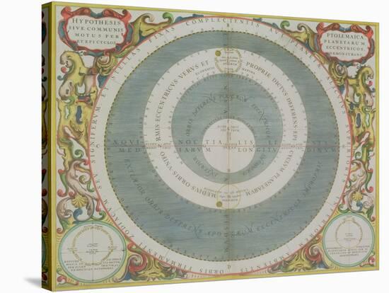 Ptolemaic System, from "The Celestial Atlas, or the Harmony of the Universe"-Andreas Cellarius-Stretched Canvas