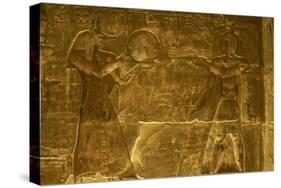 Ptolemaic Temple of Hathor and Maat. Anubis. Egypt-null-Stretched Canvas