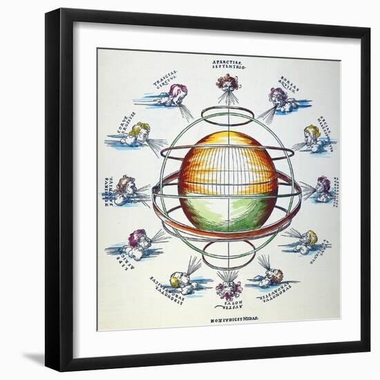 Ptolemaic Universe, 1525-Albrecht Dürer-Framed Giclee Print