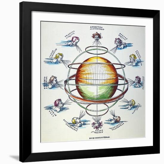 Ptolemaic Universe, 1525-Albrecht Dürer-Framed Giclee Print