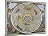 Ptolemaic View of the Universe, 1661-Andreas Cellarius-Mounted Giclee Print