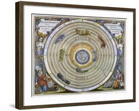 Ptolemaic View of the Universe, 1661-Andreas Cellarius-Framed Giclee Print