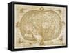 Ptolemaic World Map by Francesco Rosselli (1445-Before 1513)-null-Framed Stretched Canvas