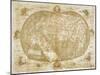 Ptolemaic World Map by Francesco Rosselli (1445-Before 1513)-null-Mounted Giclee Print