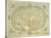 Ptolemaic World Map by Francesco Rosselli, Copperplate on Paper-null-Stretched Canvas