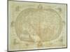 Ptolemaic World Map by Francesco Rosselli, Copperplate on Paper-null-Mounted Giclee Print