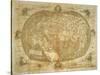 Ptolemaic World Map by Francesco Rosselli, Copperplate on Paper-null-Stretched Canvas