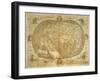 Ptolemaic World Map by Francesco Rosselli, Copperplate on Paper-null-Framed Giclee Print