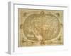 Ptolemaic World Map by Francesco Rosselli, Copperplate on Paper-null-Framed Giclee Print