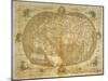 Ptolemaic World Map by Francesco Rosselli, Copperplate on Paper-null-Mounted Giclee Print