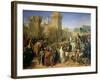 Ptolemais Given to Philip Augustus (1165-1223) and Richard the Lionheart (1157-99) 13th July 1191-Merry-Joseph Blondel-Framed Giclee Print
