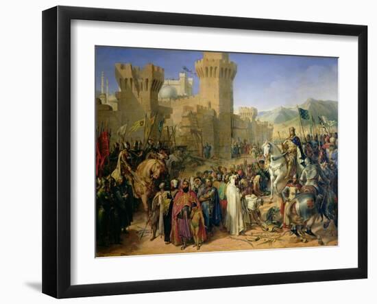 Ptolemais Given to Philip Augustus (1165-1223) and Richard the Lionheart (1157-99) 13th July 1191-Merry-Joseph Blondel-Framed Giclee Print