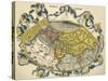 Ptolemic World Map-Claudius Ptolemy-Stretched Canvas