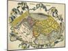 Ptolemic World Map-Claudius Ptolemy-Mounted Giclee Print