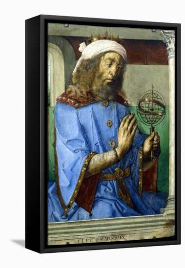Ptolemy, Alexandrian Greek Astronomer and Geographer, Late 15th Century-Pedro Berruguete-Framed Stretched Canvas