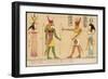 Ptolemy and Cleopatra Make Offerings to Divinities-S. Pollaroli-Framed Art Print