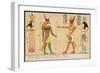 Ptolemy and Cleopatra Make Offerings to Divinities-S. Pollaroli-Framed Art Print