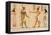 Ptolemy and Cleopatra Make Offerings to Divinities-S. Pollaroli-Framed Stretched Canvas