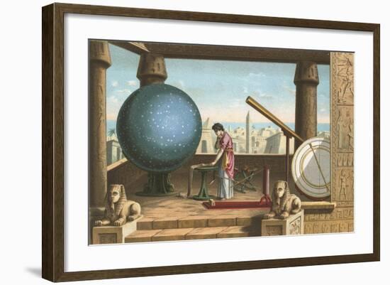 Ptolemy in the Observatory in Alexandria-Ramon Puiggari-Framed Giclee Print