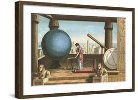 Ptolemy in the Observatory in Alexandria-Ramon Puiggari-Framed Giclee Print