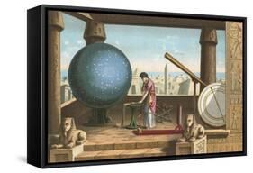 Ptolemy in the Observatory in Alexandria-Ramon Puiggari-Framed Stretched Canvas