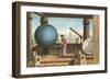 Ptolemy in the Observatory in Alexandria-Ramon Puiggari-Framed Premium Giclee Print