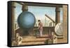 Ptolemy in the Observatory in Alexandria-Ramon Puiggari-Framed Stretched Canvas