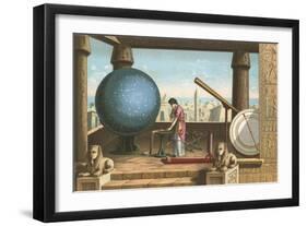 Ptolemy in the Observatory in Alexandria-Ramon Puiggari-Framed Giclee Print